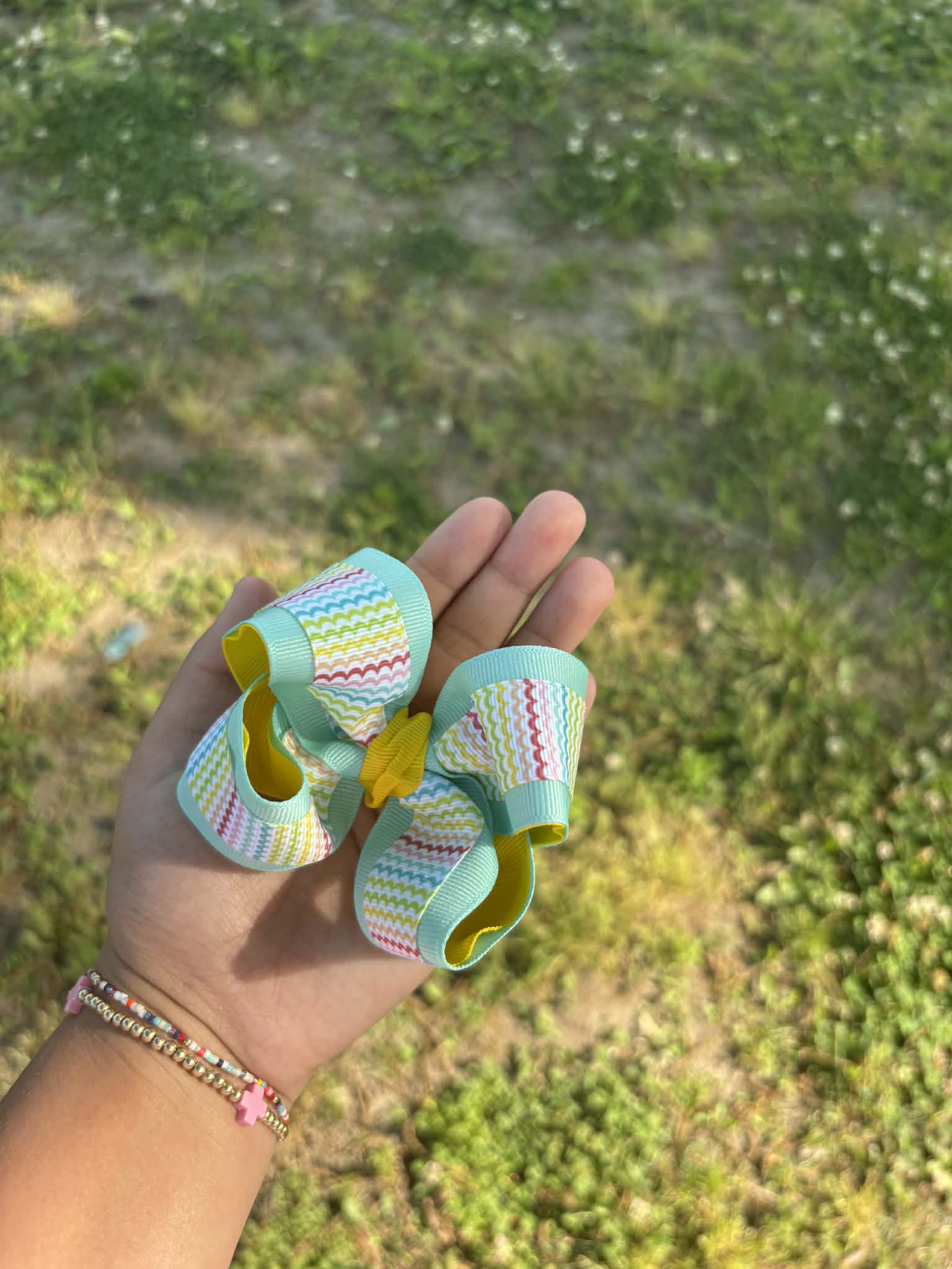 ☀️Teal with Striped Overlay☀️