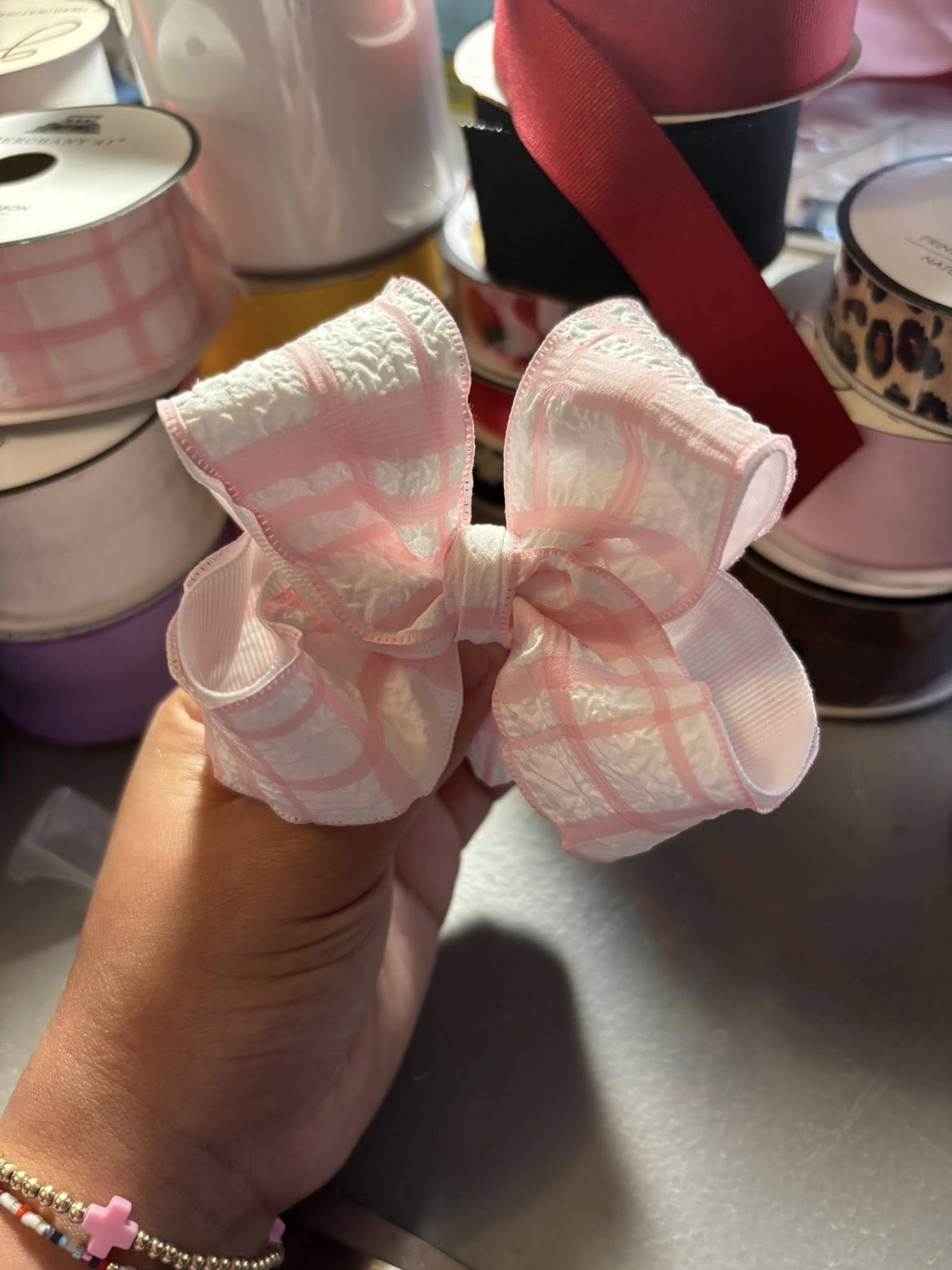 🩷Pink Gingham Lace🩷