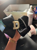 Black with Pearl Letter